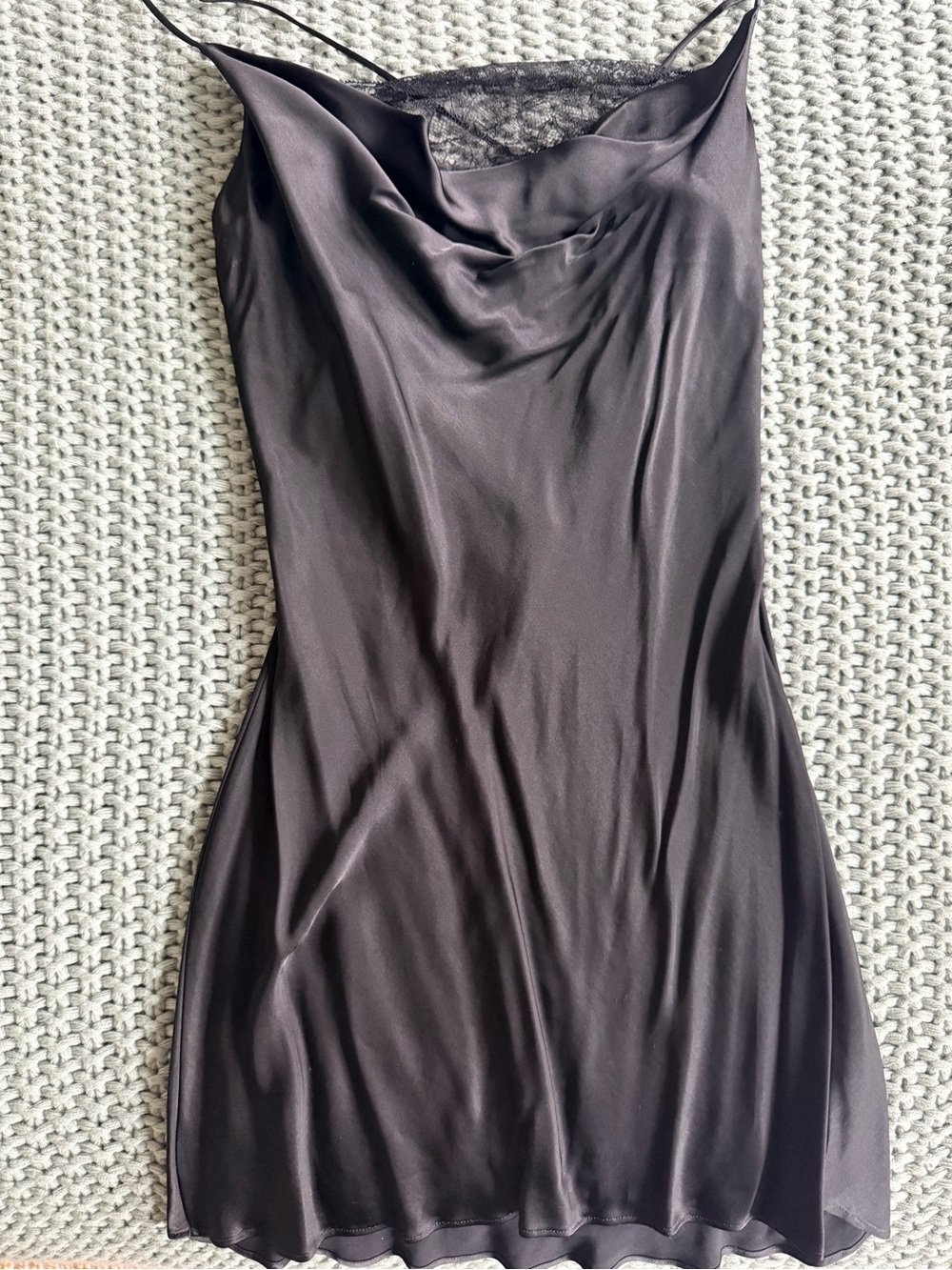 Zara Lace Satin Mini Dress